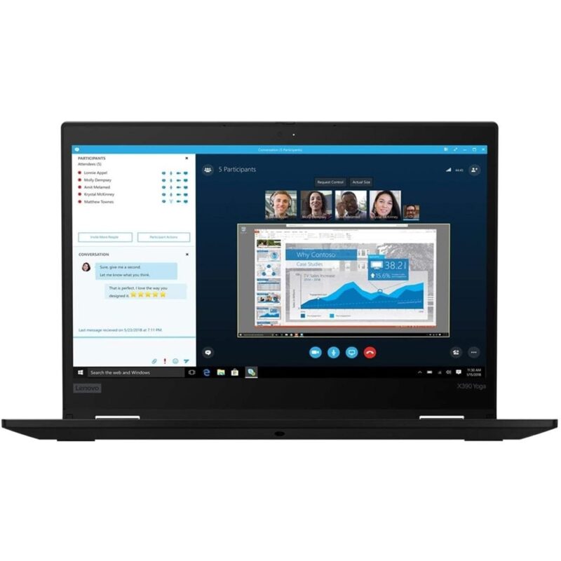 Lenovo ThinkPad X390 Yoga Convertible 13.3" FHD Touch i5 8265U 16GB 512GB NVMe WiFi AC BT5 Win 11 Pro - Stylus Pen (Garaged) - Image 2