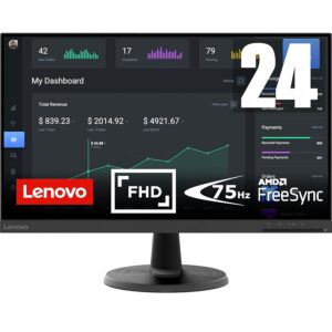 Lenovo C24-40 23.8″ FHD 1920 x 1080 7MS/6MS/5MS/4MS 75Hz HDMI VGA