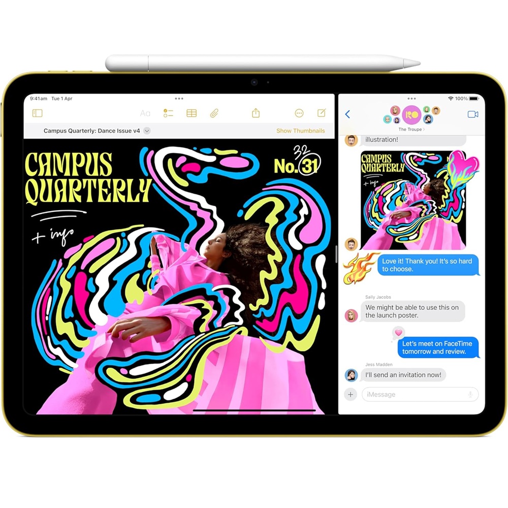 Apple IPad 10th Gen Wi-Fi Cellular 256GB Blue A2696 12MP front/12MP Back Camera, Touch ID - Image 3