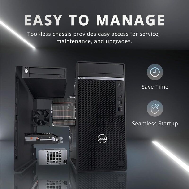 Dell Optiplex 7080 Tower i5 10500 6 Cores Up to 4.5Ghz 32GB DDR4 1TB NVMe NVIDIA Quador P620 2GB W11 - Image 5