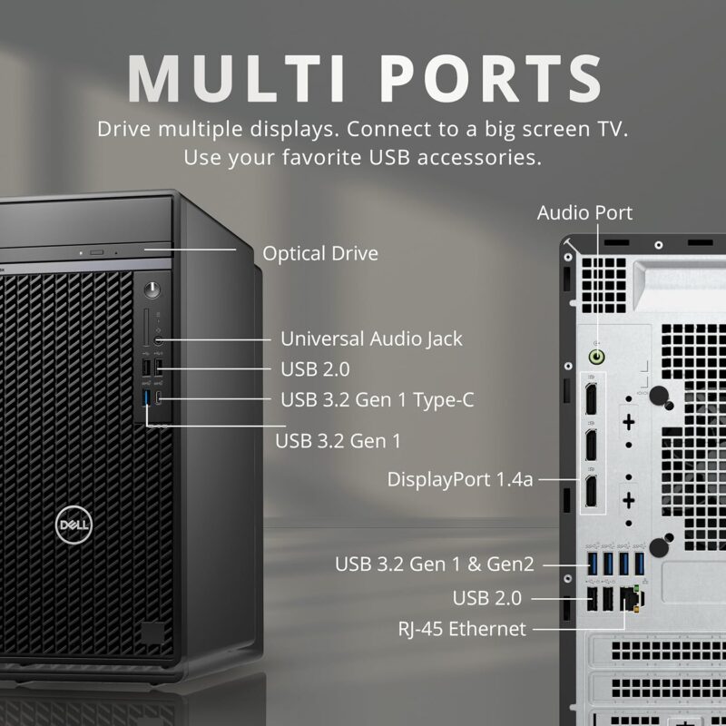 Dell Optiplex 7080 Tower i5 10500 6 Cores Up to 4.5Ghz 32GB DDR4 1TB NVMe NVIDIA Quador P620 2GB W11 - Image 4