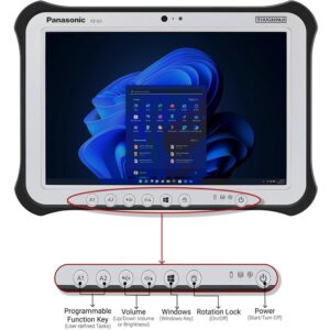 Panasonic Toughpad FZ-G1 Mk 4 Tablet PC Core I5 VPro Processor 2.3GHz 4GB 128GB Solid State Drive WLAN BT Windows 10 Pro With Rear Camera