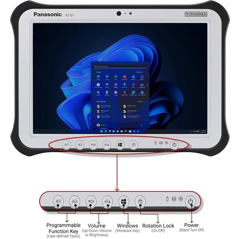 Panasonic Toughpad FZ-G1 MK4 i5 6300U 8GB 128GB Fully Rugged LTE MILITARY Tablet W10 OS - Image 2