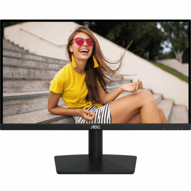 AOC 24B15H2 24" IPS 1920x1080 VGA HDMI 100Hz 16.7 Million, NTSC 99% Frameless Monitor VESA 75mm - 3 Year AOC Warranty