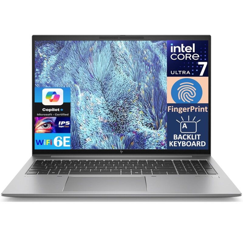 HP ZBook Firefly 16 G11 16 Inch Intel U7 165H 5.0GHz 32GB RAM 1TB SSD NVIDIA RTX A500 4GB Touchscreen Laptop with Windows 11 Pro