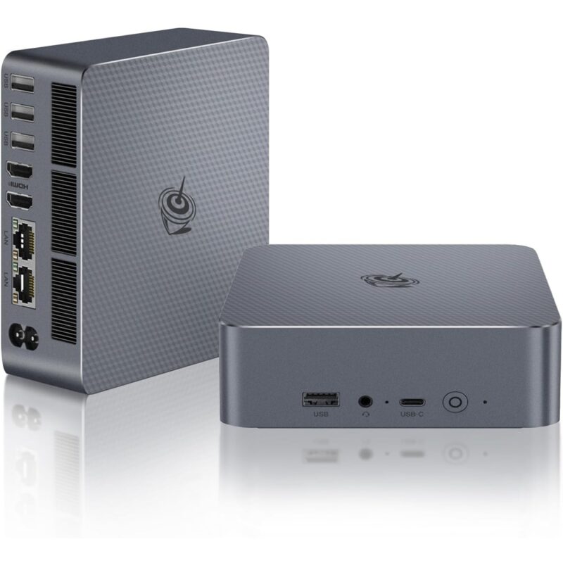 Beelink EQi12 i5-12450H 32GB DDR5-5200 1TB M.2 SSD Intel UHD Graphics 2x HDMI 2x RJ45 Gigabit Wi-Fi 6 Bluetooth 5.2 Mini PC - 3 Year Warranty