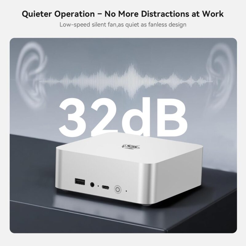 Beelink EQi13 Pro i5-13500H 12 Cores 16 Threads Up to 4.7Ghz Each 32GB 500GB Intel Iris XE Graphics 2x HDMI, 2xRJ45 WiFi 6 Mini PC 3yr wty - Image 3