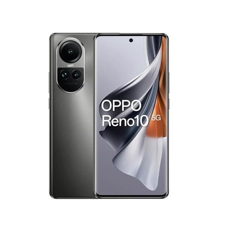 OPPO Reno10 5G (CPH2531) 2.6GHz Octa core 6.7" FHD+ AMOLED Display 8GB RAM 256GB + Expandable 5000mAh battery - Brand New Silver Grey