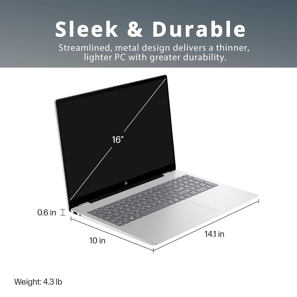 HP OmniBook 7 Laptop 16-az0006TU Core 9 270H Up to 5.8Ghz 14 Cores 20 Threads 24MB L3 Cache 32GB DDR5 5600 MT/s 1TB NVMe 16-Inch 2K OLED Multi Touch W11 - Image 7