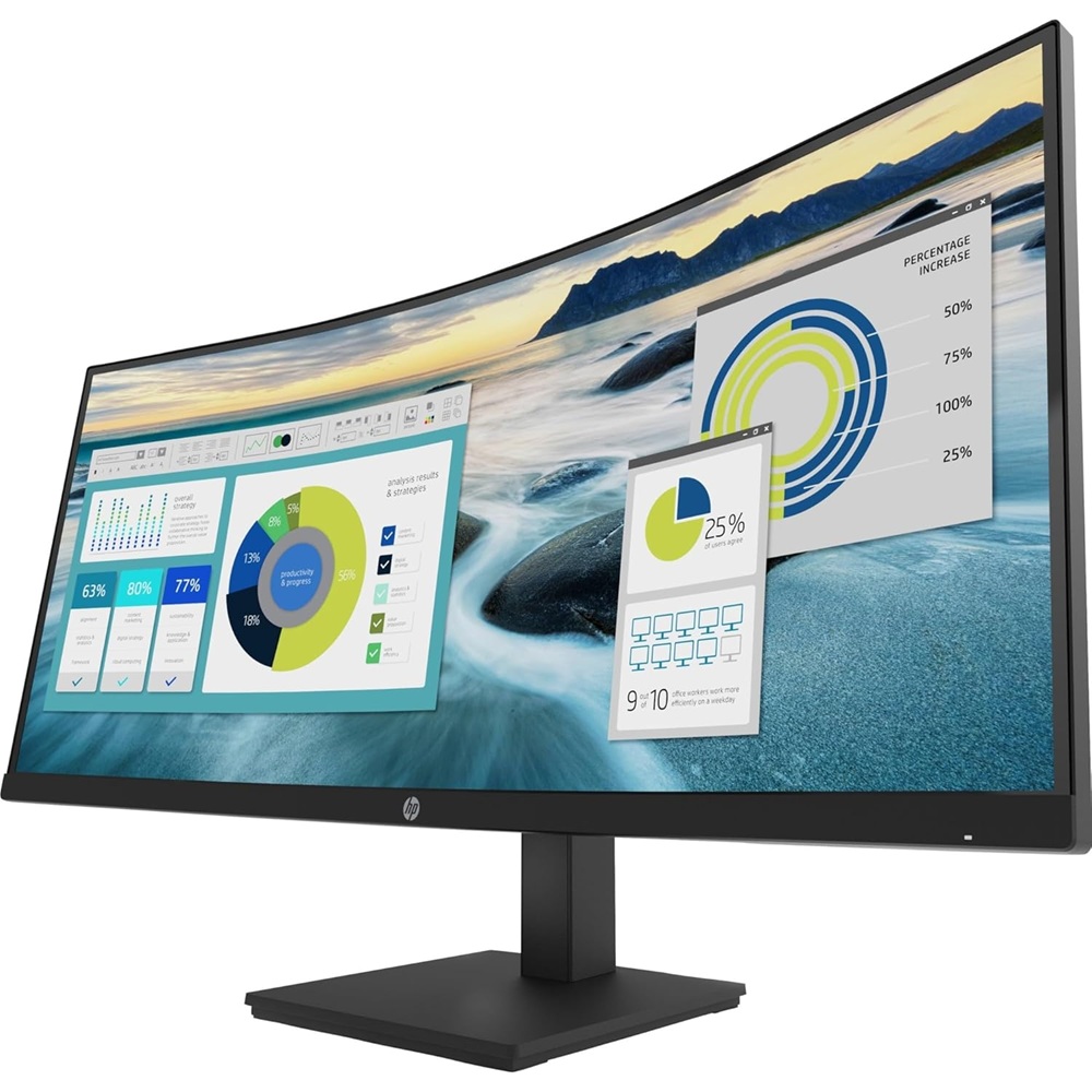 HP P34hc G4 34" WQHD (3440 x 1440) USB-C CURVED MONITOR 16.7 million colors - EX DEMO - 1 Year Wty - Image 6