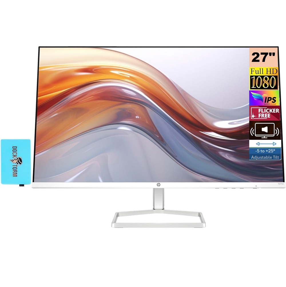 HP Series 5 527sa 27” FHD IPS Monitor with Speakers – 100Hz, HDMI, Anti-Glare Display EX DEMO - 1 YEAR WARRANTY