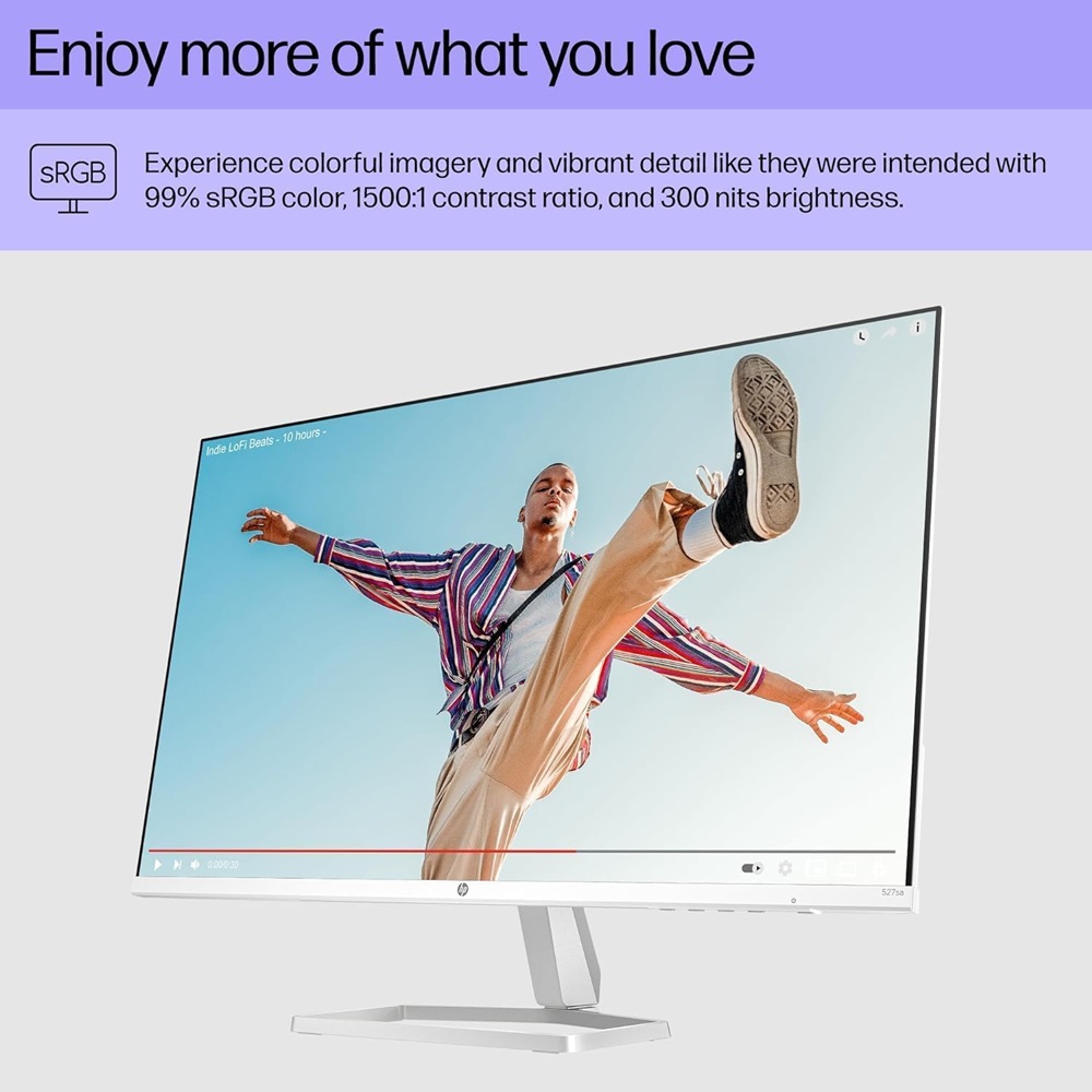 HP Series 5 527sa 27” FHD IPS Monitor with Speakers – 100Hz, HDMI, Anti-Glare Display EX DEMO - 1 YEAR WARRANTY - Image 4