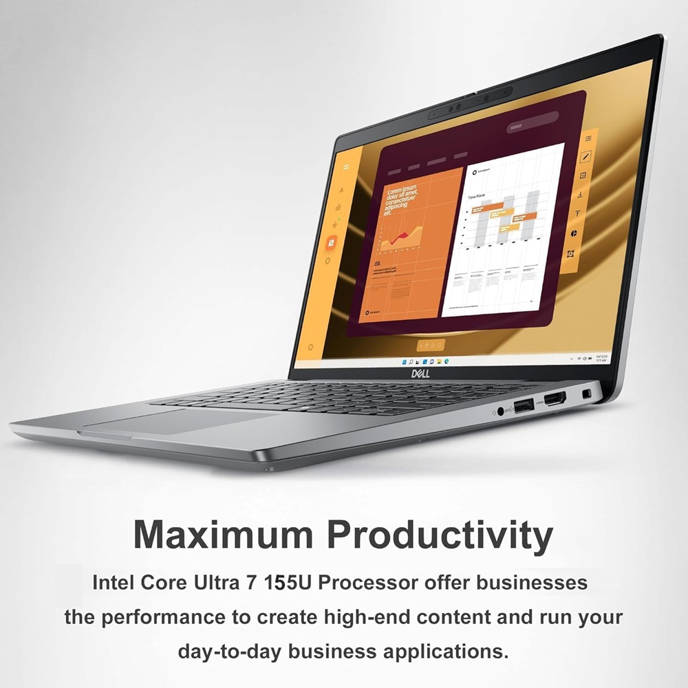 Dell Latitude 5450 U7 165u 12 Cores Up to 4.9Ghz 32GB DDR5 512GB NVMe SSD 14-Inch IPS FHD W11 Pro - Image 4