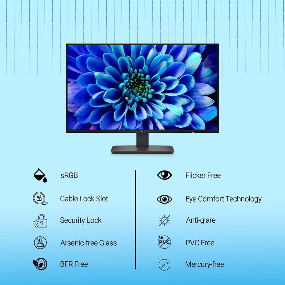 Dell SE2726D 27" QHD 2560 X 1440 - 144Hz Monitor 1 ms MPRT AMD Freesync HDMI and Display Port - Image 4