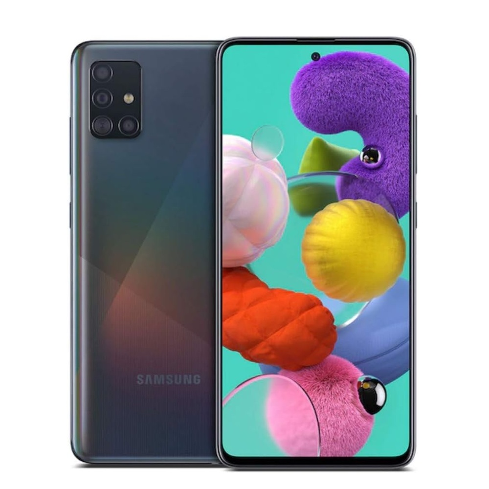 Samsung Galaxy A51 6GB RAM 128GB Storage Smartphone – Black | 6.5" Infinity-O Display, Quad Camera, Dual SIM