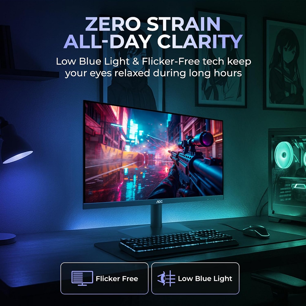 AOC 24B15H3 23.8" Full HD IPS Monitor | 120Hz Refresh Rate | 1ms MPRT | Adaptive Sync - Image 5