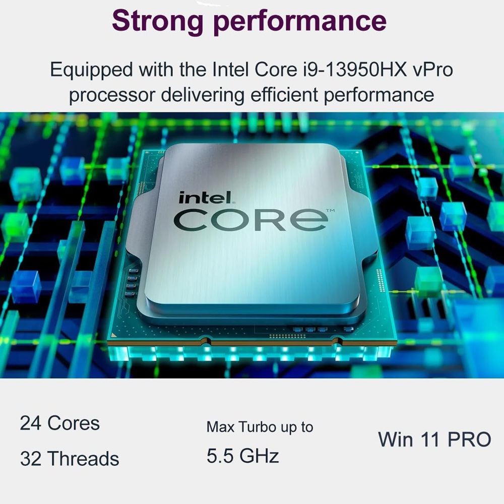 Dell Precision 7680 i9 13950HX 36MB Cache Up to 5.5Ghz 24 Cores 64GB DDR5 512GB NVMe 16-Inch FHD+ W11 Pro - Image 5