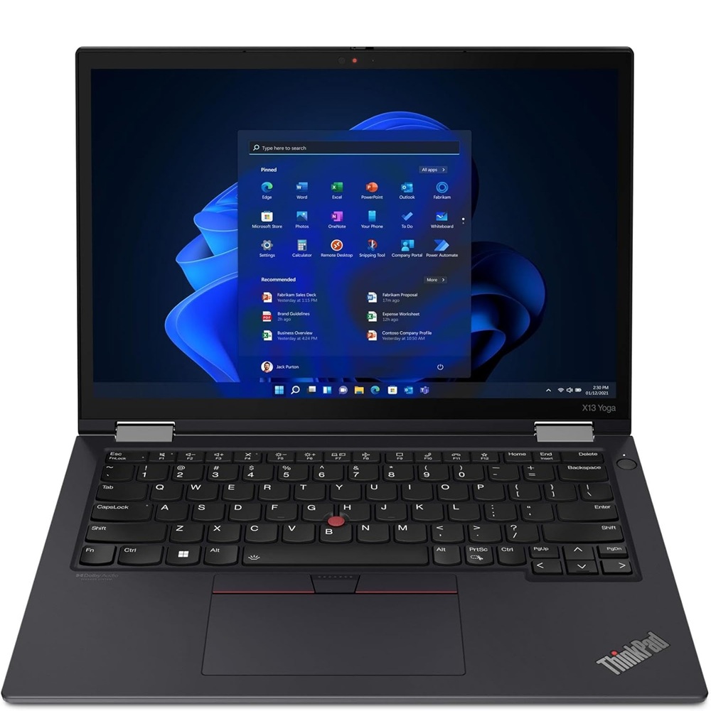 Lenovo Thinkpad X13 Yoga Gen 3 i5 12th Gen i5 10 Cores Up to 4.4Ghz 16GB 256GB W11Pro