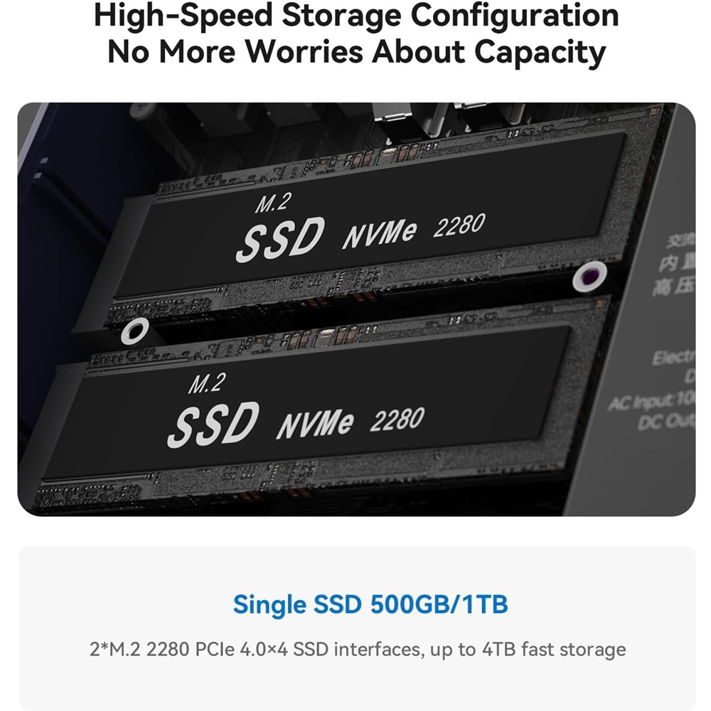 Beelink EQi13 i5-13500H 12 Cores 16 Threads Up to 4.7Ghz Each 16GB DDR4 500GB Intel Iris XE Graphics 2x HDMI, 2xRJ45 WiFi 6 Mini PC 3yr wty - Image 7