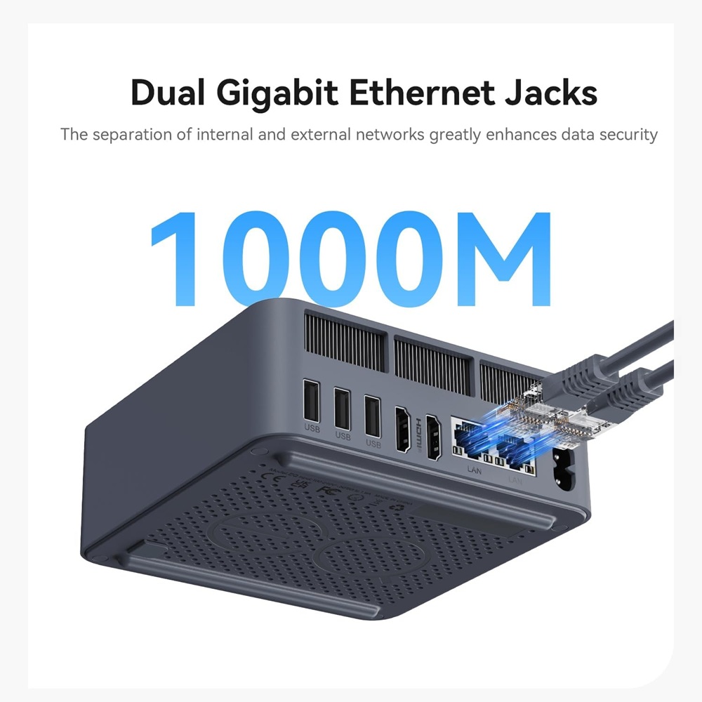 Beelink EQi13 i5-13500H 12 Cores 16 Threads Up to 4.7Ghz Each 16GB DDR4 500GB Intel Iris XE Graphics 2x HDMI, 2xRJ45 WiFi 6 Mini PC 3yr wty - Image 5