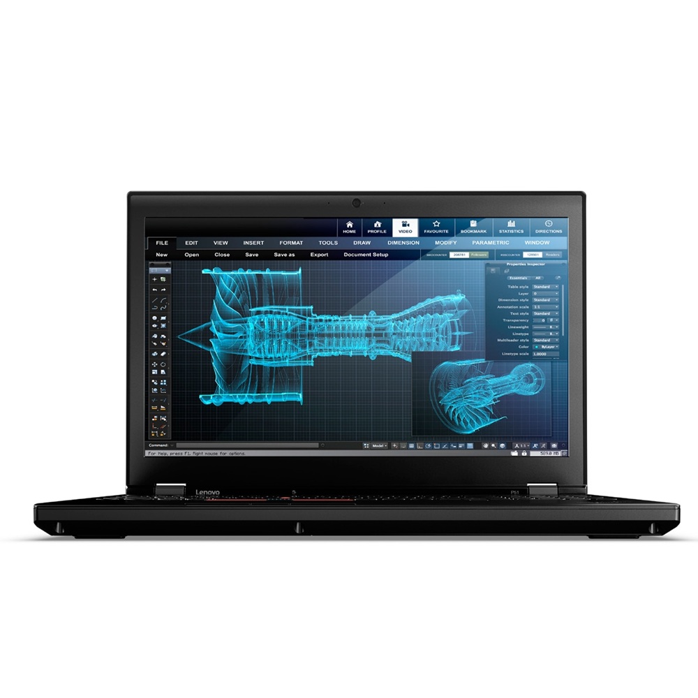 Lenovo ThinkPad P51 i7 7820HQ Up to 3.9Ghz 16GB DDR4 512GB NVMe NVIDIA M2200 4GB W10 Pro
