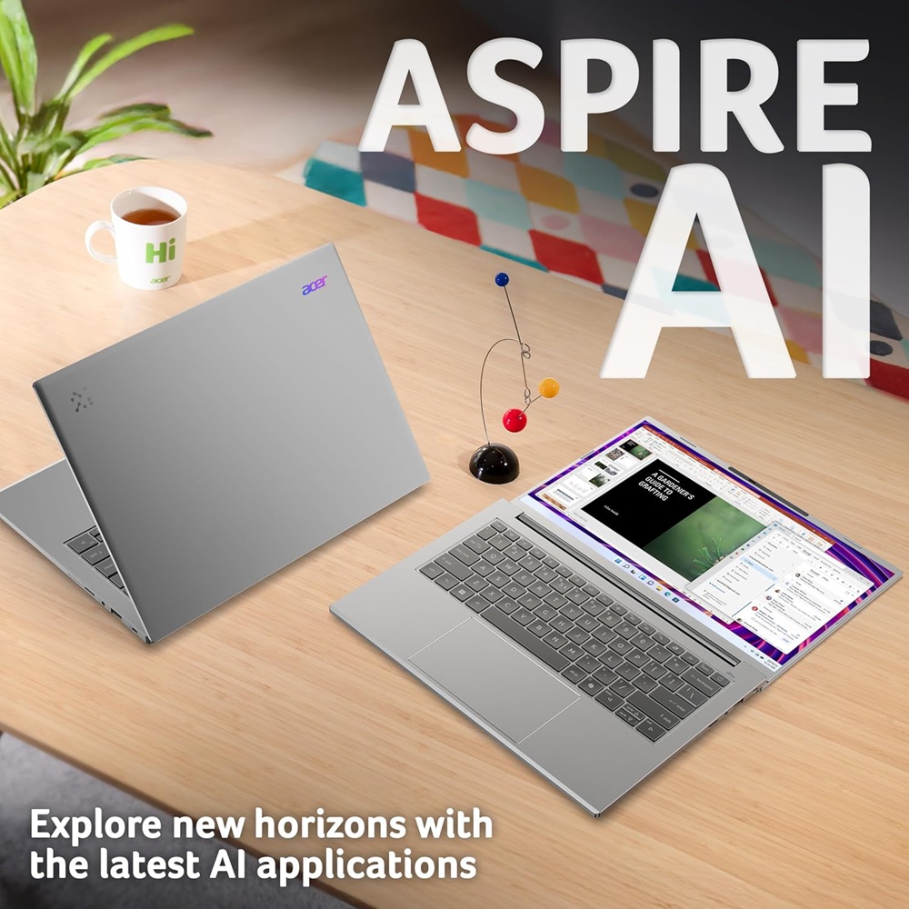 Acer Aspire 14 AI A14-61M-R23B 14-Inch Copilot+ PC Notebook WUXGA AMD Ryzen 7 350 16GB DDR5 1TB NVMe SSD Silver - Image 7