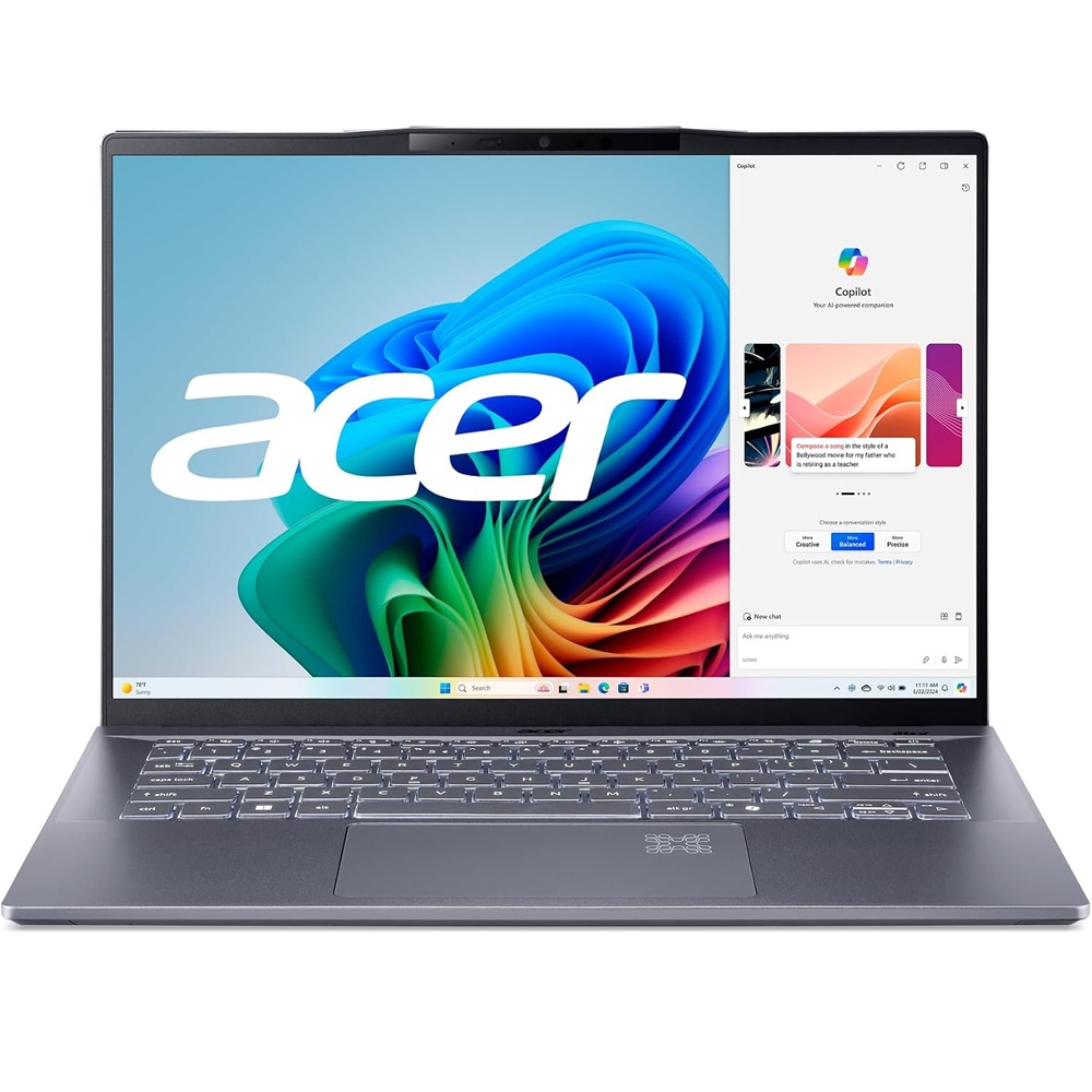 Acer Swift 14 AI SF14-51 Copilot+ PC WUXGA QHD 2.8K OLED Core Ultra 5 228V 32GB 1TB NVMe English Keyboard - Blue