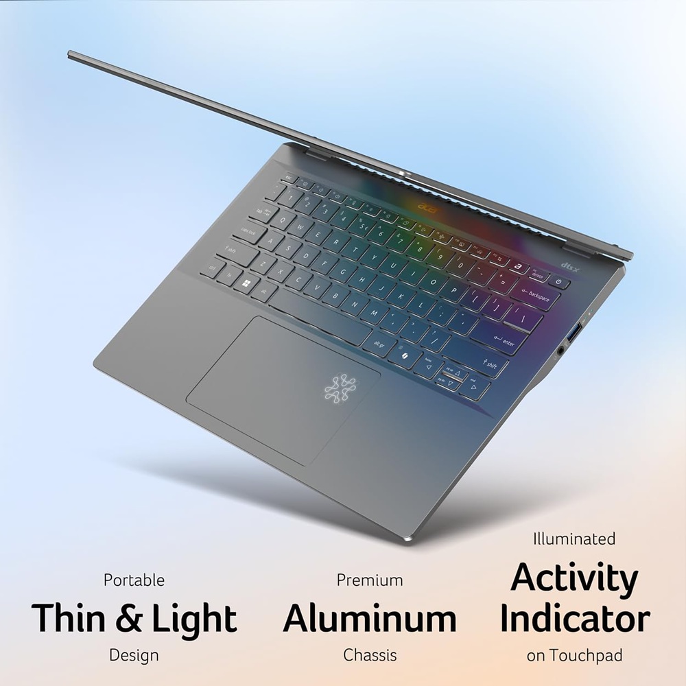 Acer Swift 14 AI SF14-51 Copilot+ PC WUXGA QHD 2.8K OLED Core Ultra 5 228V 32GB 1TB NVMe English Keyboard - Blue - Image 5